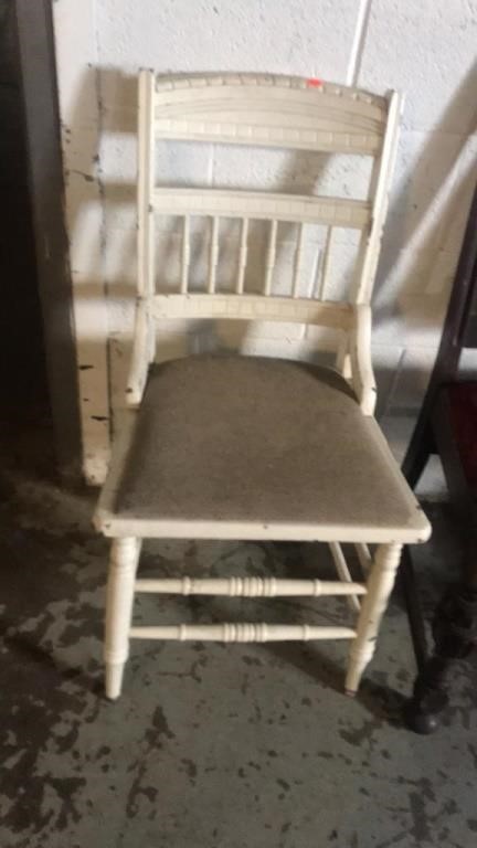 Old white chair