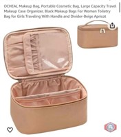 New 41 pcs; OCHEAL Makeup Bag, Portable Cosmetic