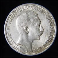 1912-A Prussia 3 Marks - High Grade Silver Stunner