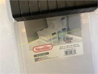 5ct.Sterilite 70qt.Ultra latch containers(no lid)
