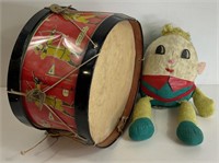 VTG Knicker Humpty Dumpty & Toy Drum