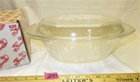 Princess House 3 Qt Crystal Casserole Dish