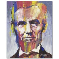 "Abe" Limited Edition Giclee on Canvas by Stephen