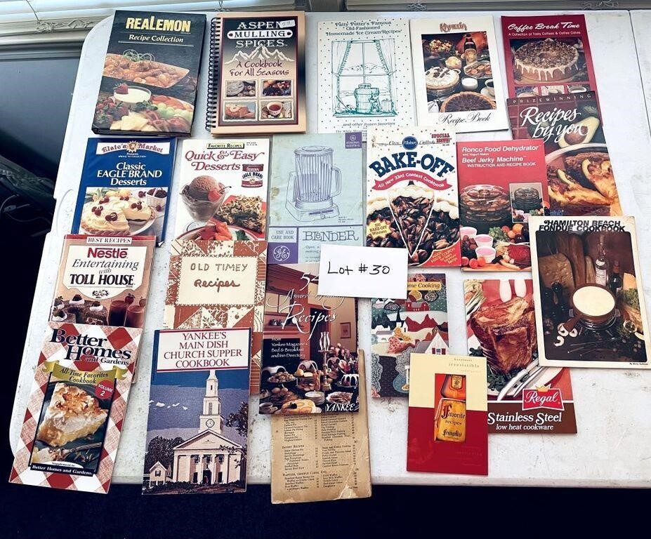 Vintage Cookbook Advertising Pamphlets