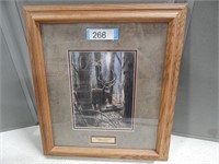 Framed and matted "Glimpse of Power" by Kevin Da