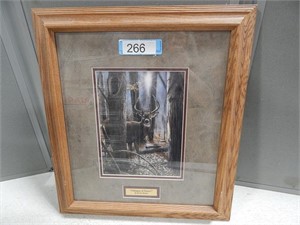 Framed and matted "Glimpse of Power" by Kevin Da