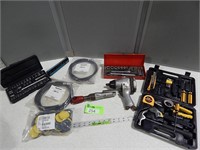 Small tool kit, socket sets, air tools, battery ca