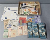 Bus Tickets & Bus Maps Lot Collection Ephemera