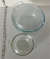 Glass baking dishes with covers
