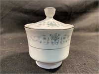 Rose China Bordeaux Sugar Bowl No Cracks Or Chips