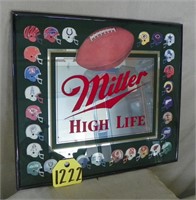 Miller High Life Mirror sign NFL Teams
