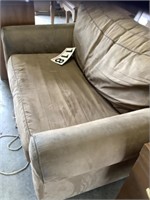 Loveseat sleeper - Ashley Furniture- brown suede