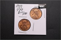 1977-P/D U.S. Lincoln Cents