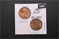1980-P/D U.S. Lincoln Cents