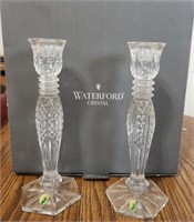 Waterford Pair of Bethany 10" Candlesticks