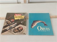 1966 Heddon Fishing catalog + 1977 Orvis catalog