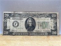 1934-A $20 Bill Federal Reserve Note US Currency