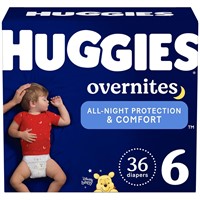 Huggies Size 6 Overnites Baby Diapers: Overnight D