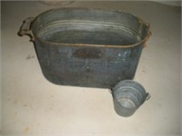 Galvanized Wash Tub & Bucket