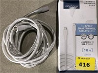 10' apple lightning to USB-C cable, not tested