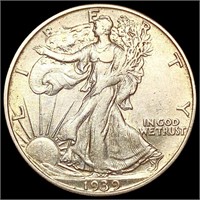 1939-D Walking Liberty Half Dollar CLOSELY