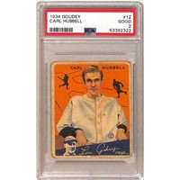 1934 Goudey Carl Hubbell Psa 2