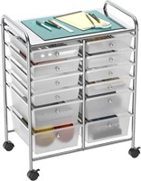 Utility Cart with 12 Drawers