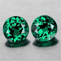 Natural Emerald Green Mystic Topaz Pair [Flawless-