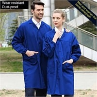 NEW-3XL Protective Lab/WSHOP Coat- NAVY  BLUE- $25