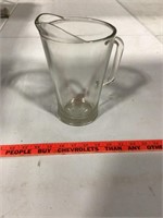 vintage thick glass pitcher