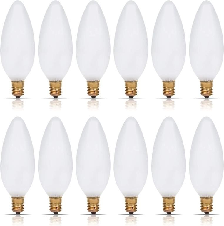 R1867  Lighting Frosted Light Bulbs, 40W, 12 pk.