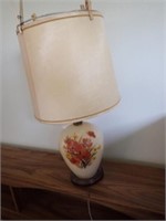 Floral Table Lamp w/ Shade - 24"H