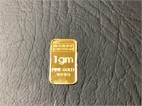 1gm FINE GOLD .9999 - SUNSHINE MINTING