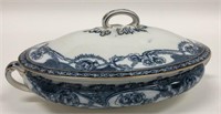 Blue Renown Royal Staffordshire Covered Dish