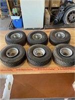 Six 4.10/3.5 0-4 tires