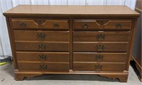 Pressed wood  dresser with 6 drawers. Measures