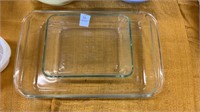 Two Vintage Pyrex baking Dishes