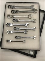 Lot of 9 Flex Gear Wrenches Including