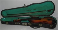 Lark viola with bow and hard case. Measures 20.5"