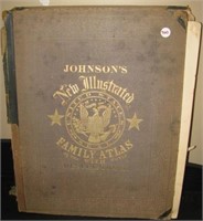 1862 Johnson's Family Atlas. Note: Shows lots of