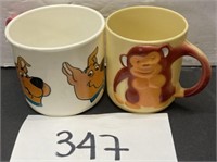 Vintage child’s Plastic Cup Scooby Doo / Monkey