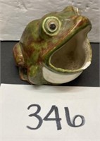 Vintage Ceramic Frog Kitchen Sponge Holder