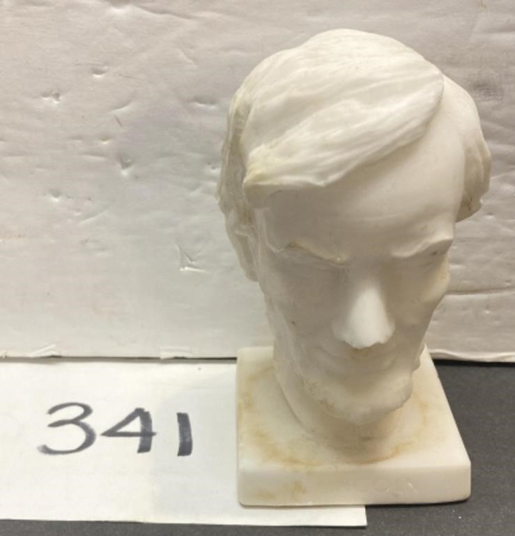 Vintage Abraham Lincoln Hand Carved Marble