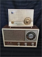 Two vintage radios Lloyd's and Bulova.