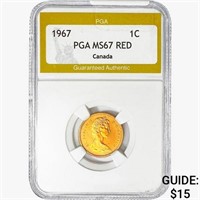 1967 1C Canada PGA MS67 RED