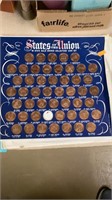 States Union Bronze Coin Set missing North Dakota