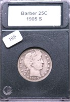 1905 S BARBER QUARTER VG