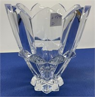 Crystal Vase 10” h Diamond Point by Mikasa