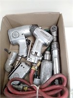 Group of assorted air tools