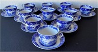 R - ROYAL DOULTON "MADRAS" CUPS & SAUCERS (G65)